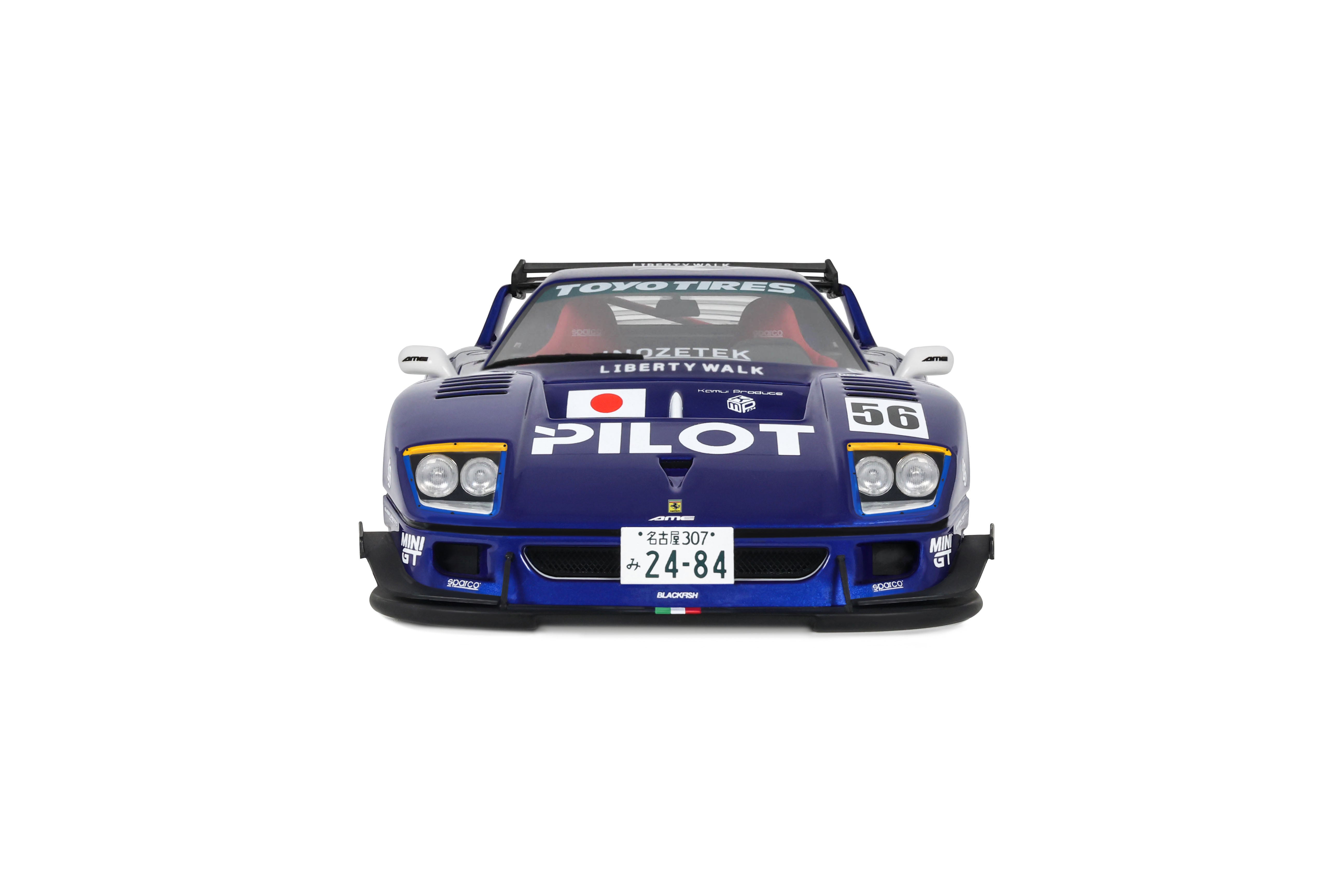 OTTO 1:18 Scale Resin Project Car – 2024 Ferrari LB-WORKS F40, METALLIC BLUE - OT1408