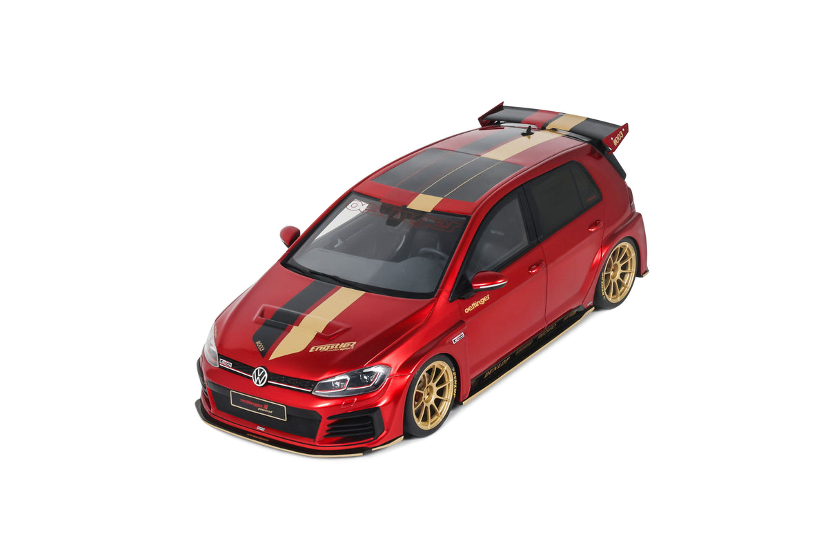 OTTO 1:18 Scale Resin - Project Car –  2015 VOLKSWAGEN GOLF 7 OETTINGER TCR GERMANY STREET, CANDY RED - OT1412