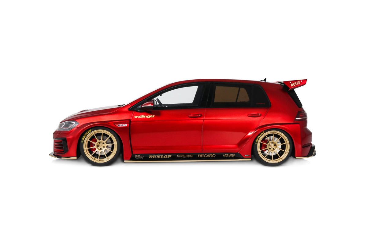 OTTO 1:18 Scale Resin - Project Car –  2015 VOLKSWAGEN GOLF 7 OETTINGER TCR GERMANY STREET, CANDY RED - OT1412