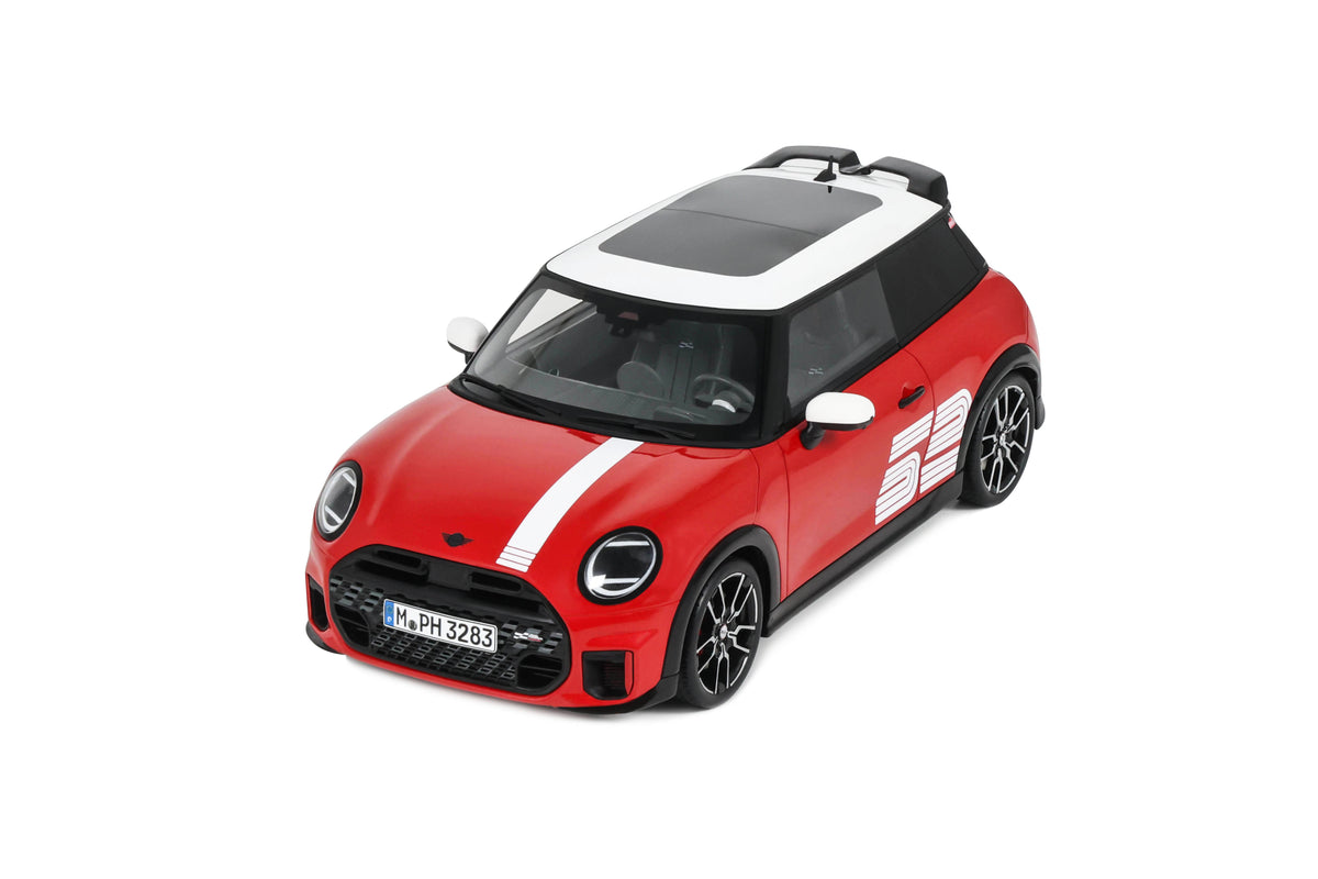 Otto 1:18 Scale Resin - 2026 MINI Cooper JCW 1965 Victory Edition, Chili Red (Reseller Exclusive) - OT1418