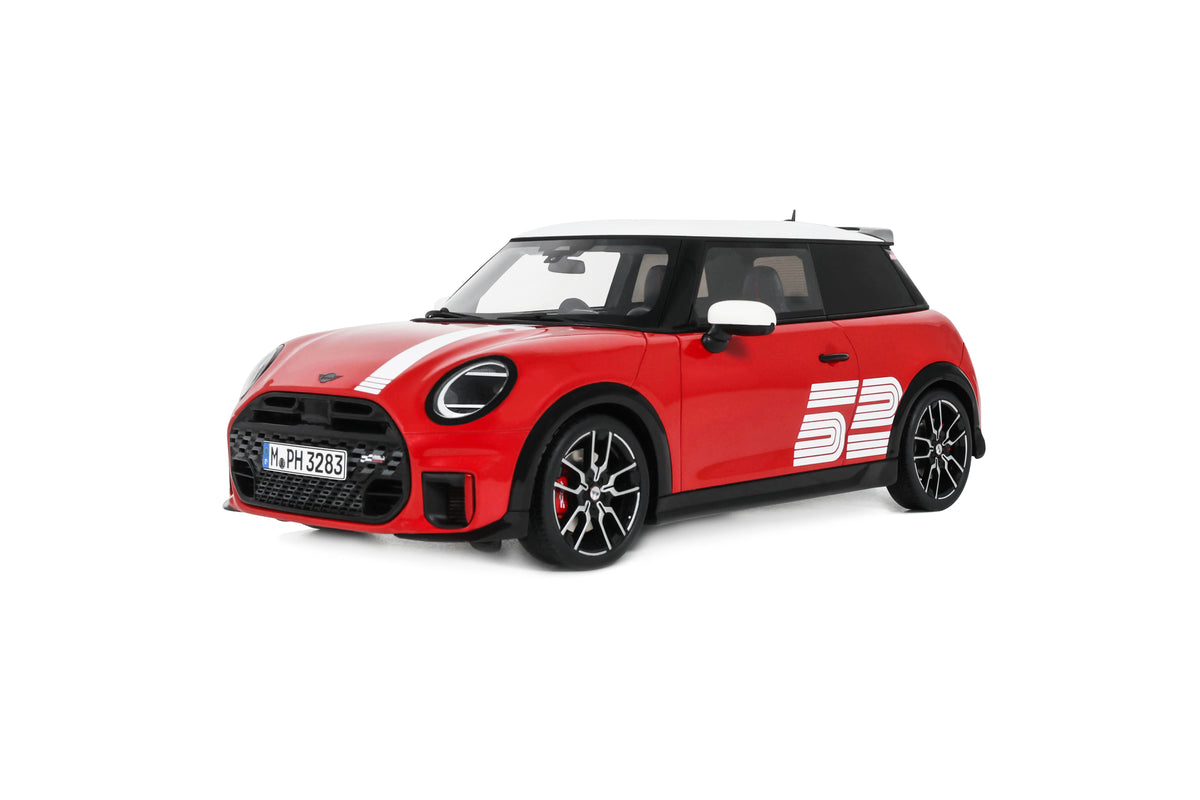 Otto 1:18 Scale Resin - 2026 MINI Cooper JCW 1965 Victory Edition, Chili Red (Reseller Exclusive) - OT1418