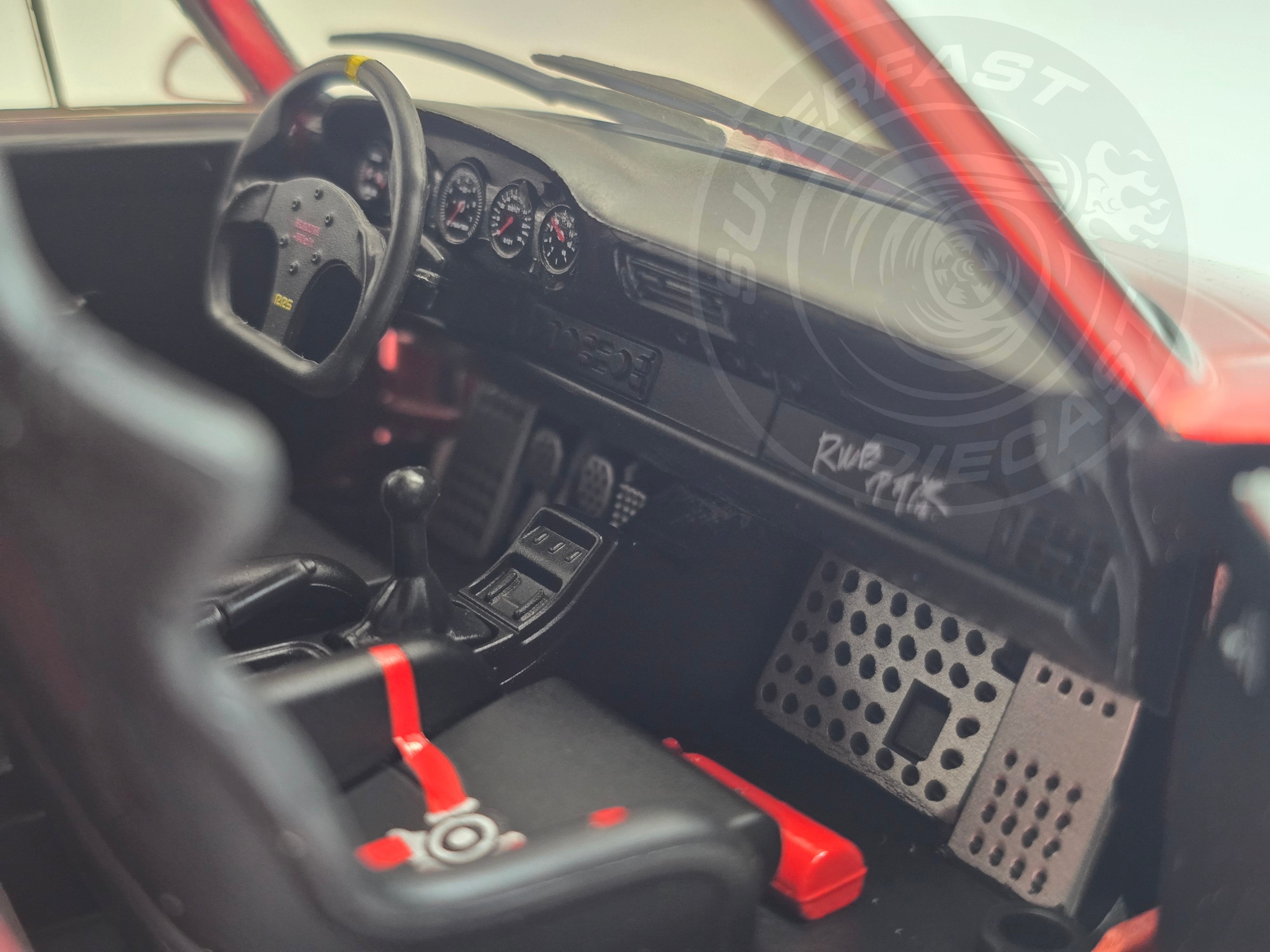 Jada 1:18 Scale Diecast - Pink Slips - Porsche RWB 964 - Candy Red - 35726