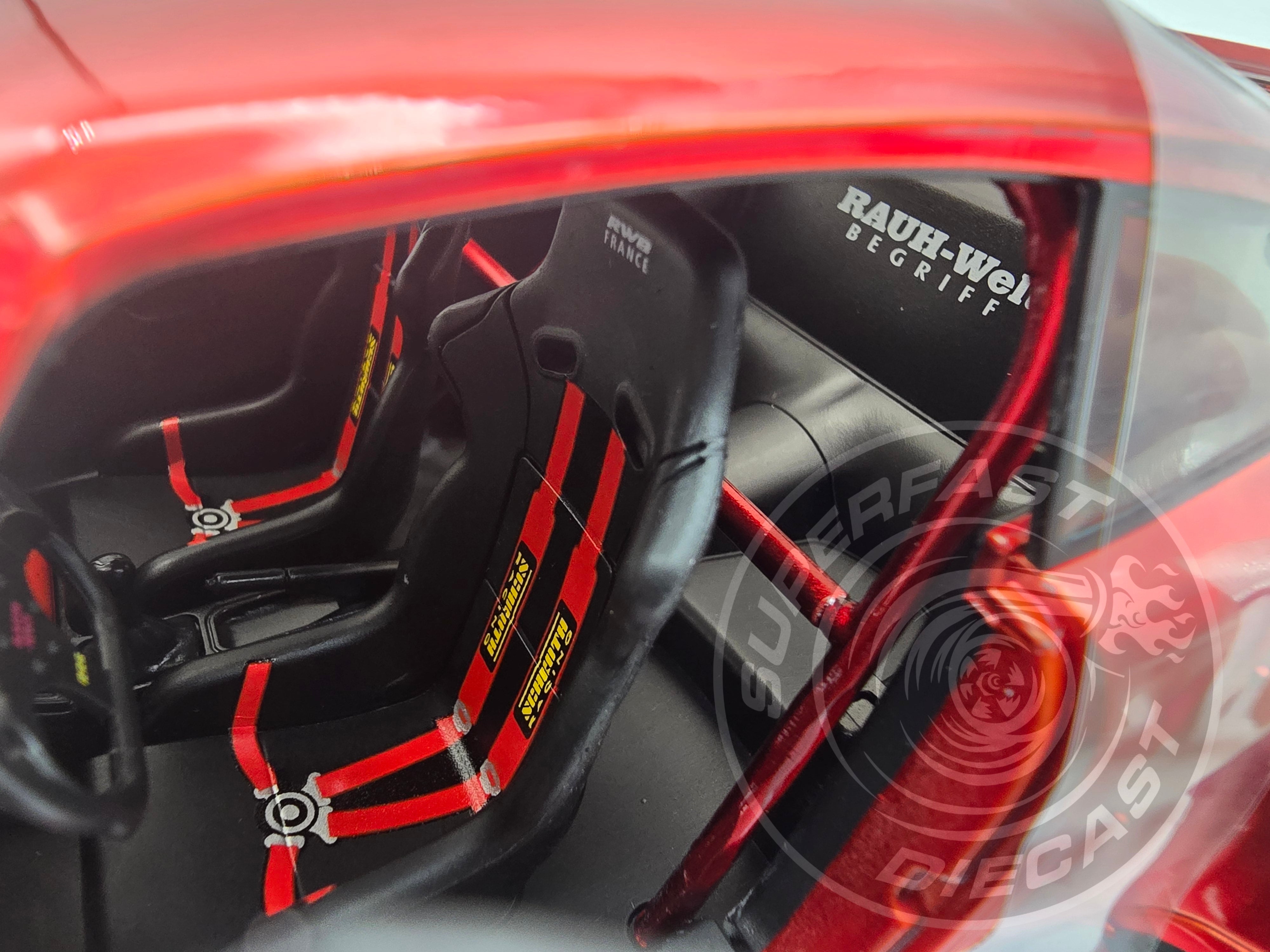 Jada 1:18 Scale Diecast - Pink Slips - Porsche RWB 964 - Candy Red - 35726