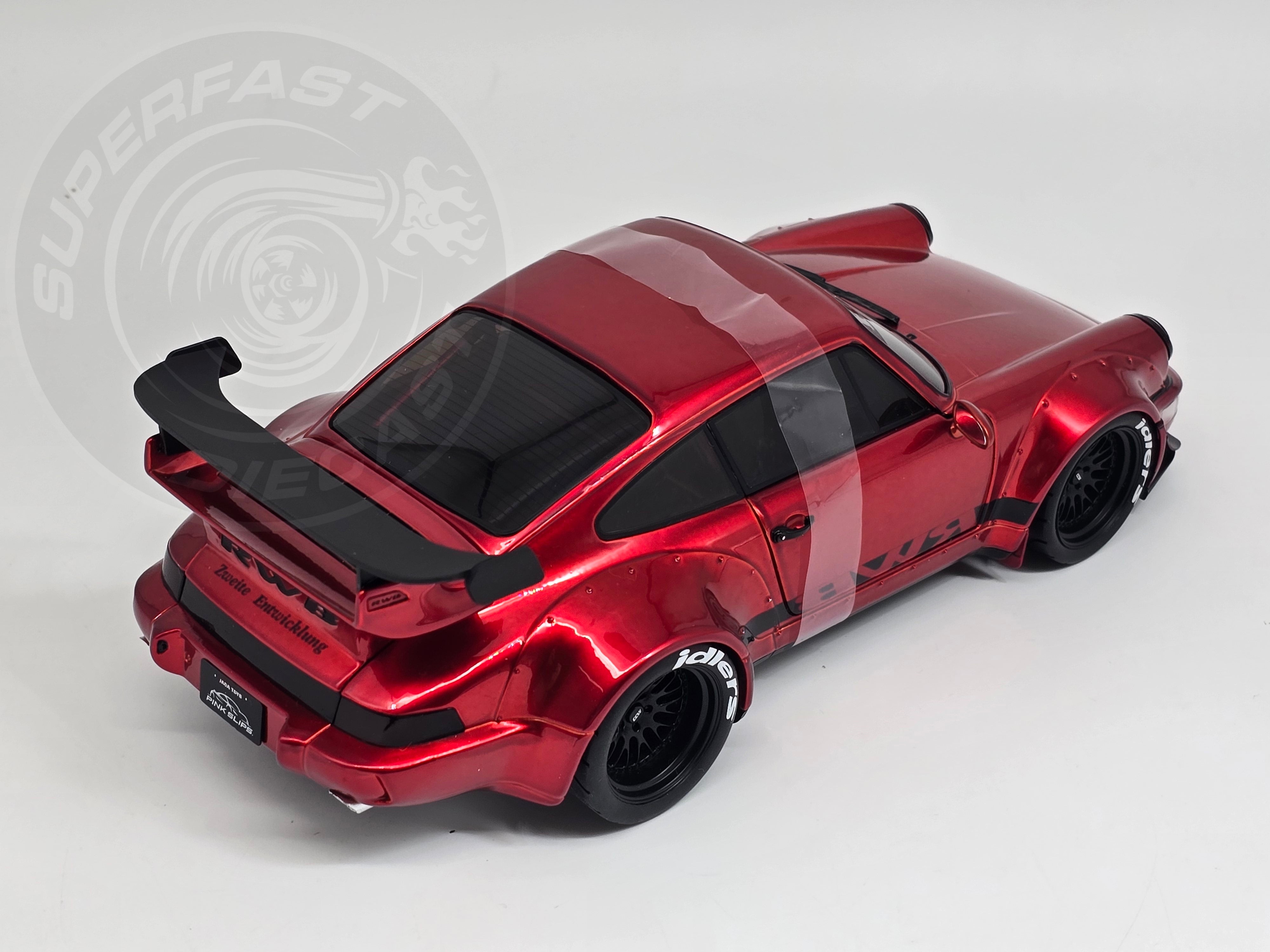 Jada 1:18 Scale Diecast - Pink Slips - Porsche RWB 964 - Candy Red - 35726