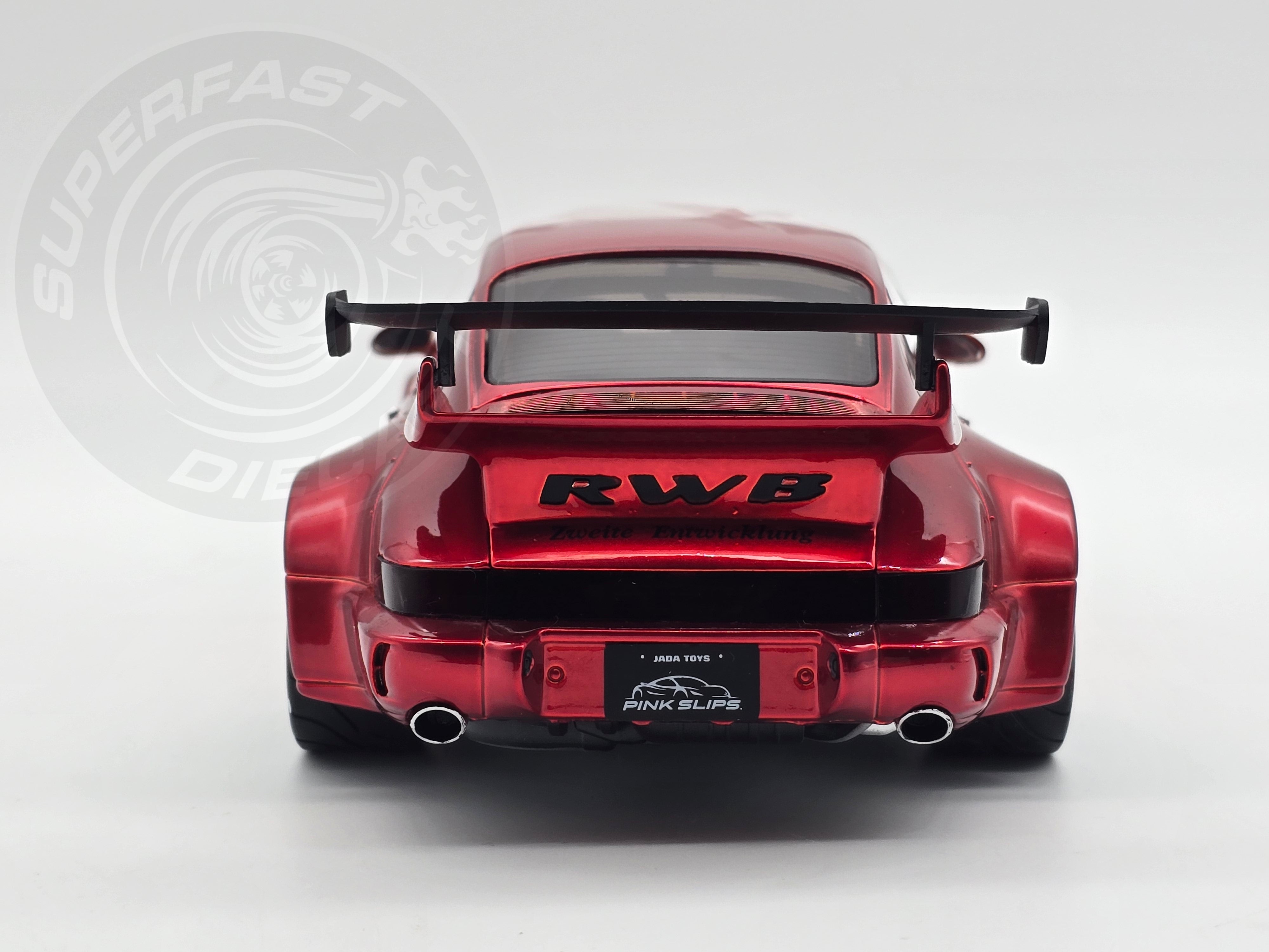 Jada 1:18 Scale Diecast - Pink Slips - Porsche RWB 964 - Candy Red - 35726