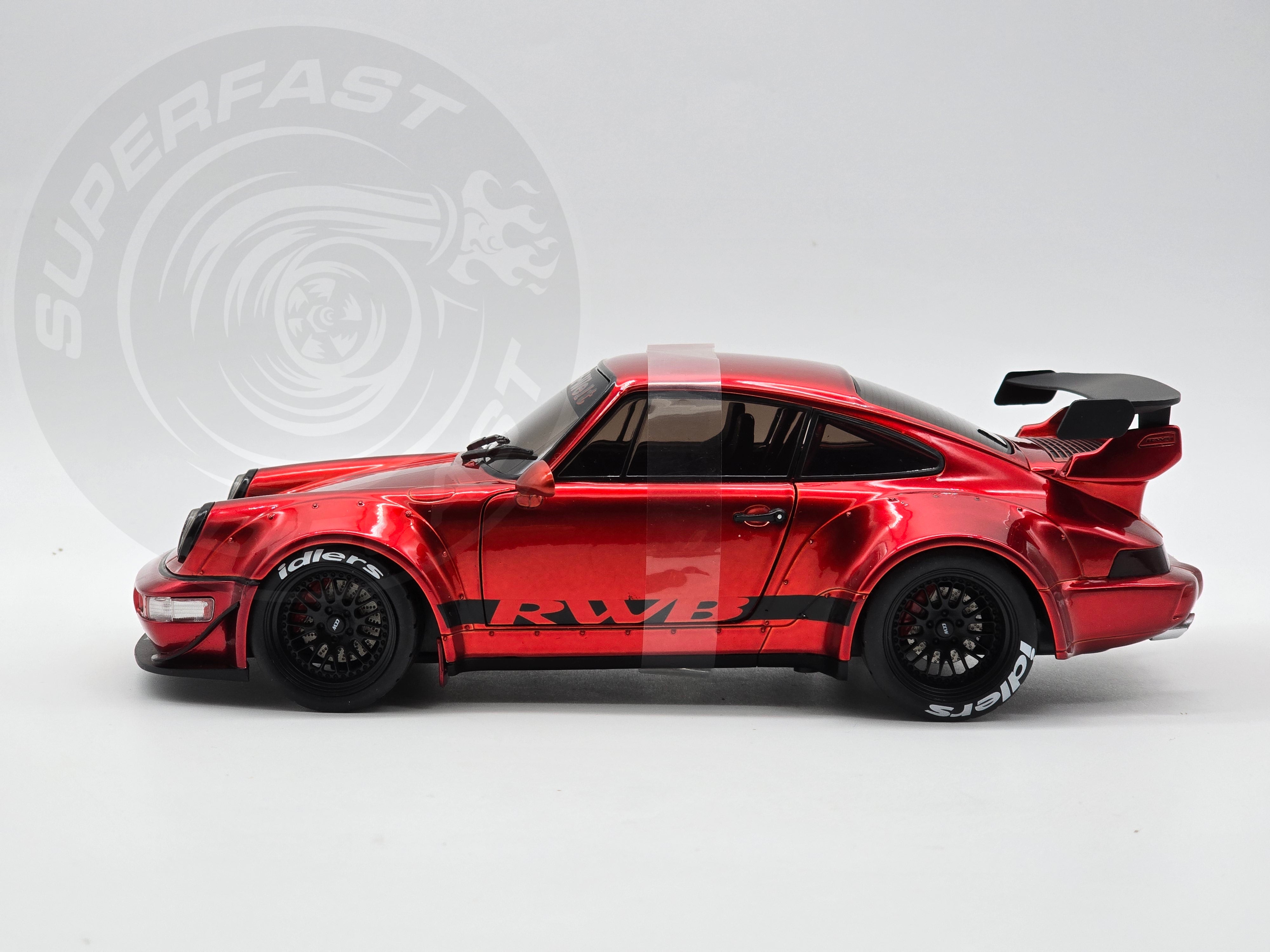 Jada 1:18 Scale Diecast - Pink Slips - Porsche RWB 964 - Candy Red - 35726