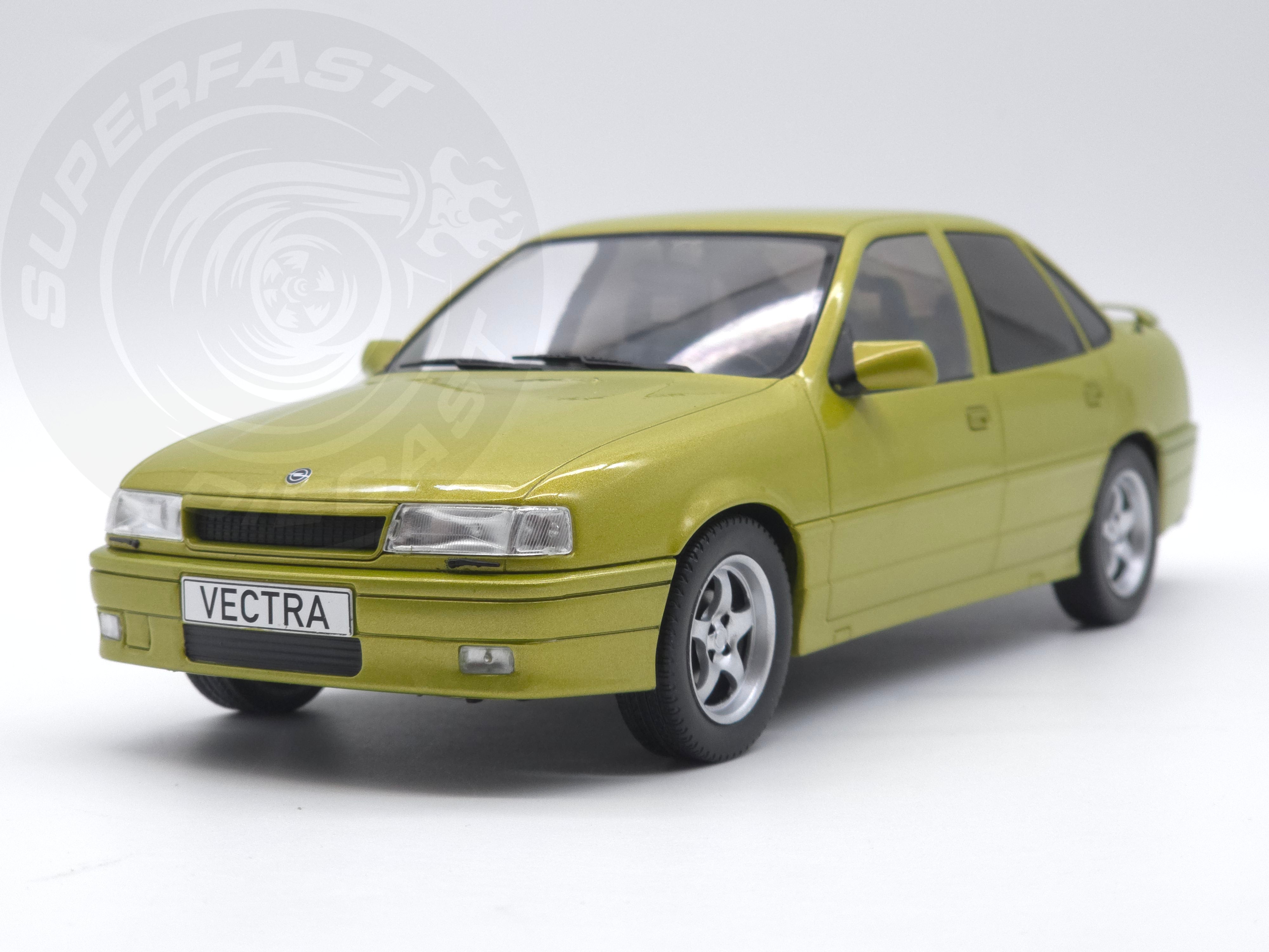 MCG 1:18 Scale Diecast - Opel Vectra A 2000 16v, LHD, Brocade Yellow - MCG18463