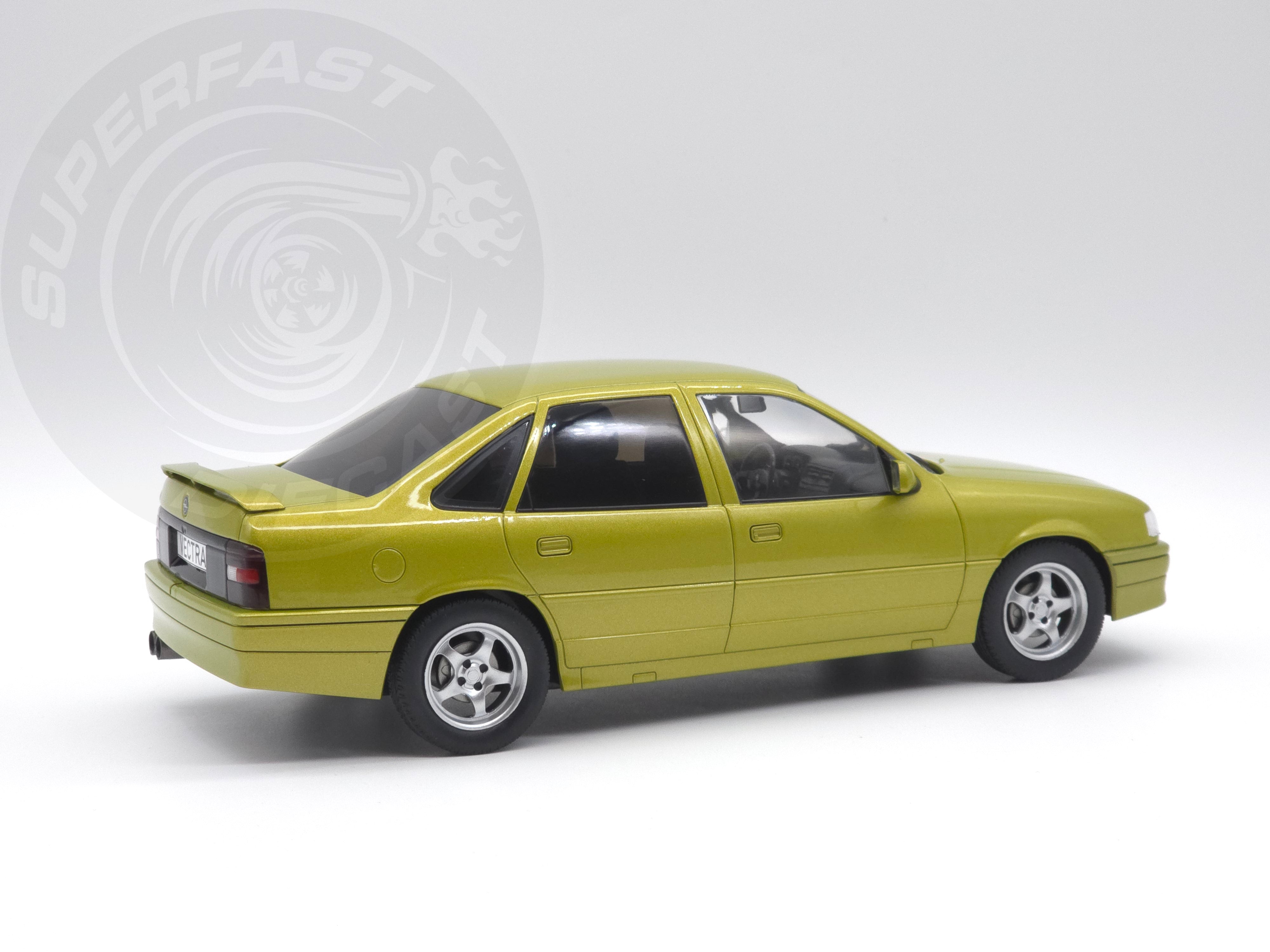 MCG 1:18 Scale Diecast - Opel Vectra A 2000 16v, LHD, Brocade Yellow - MCG18463