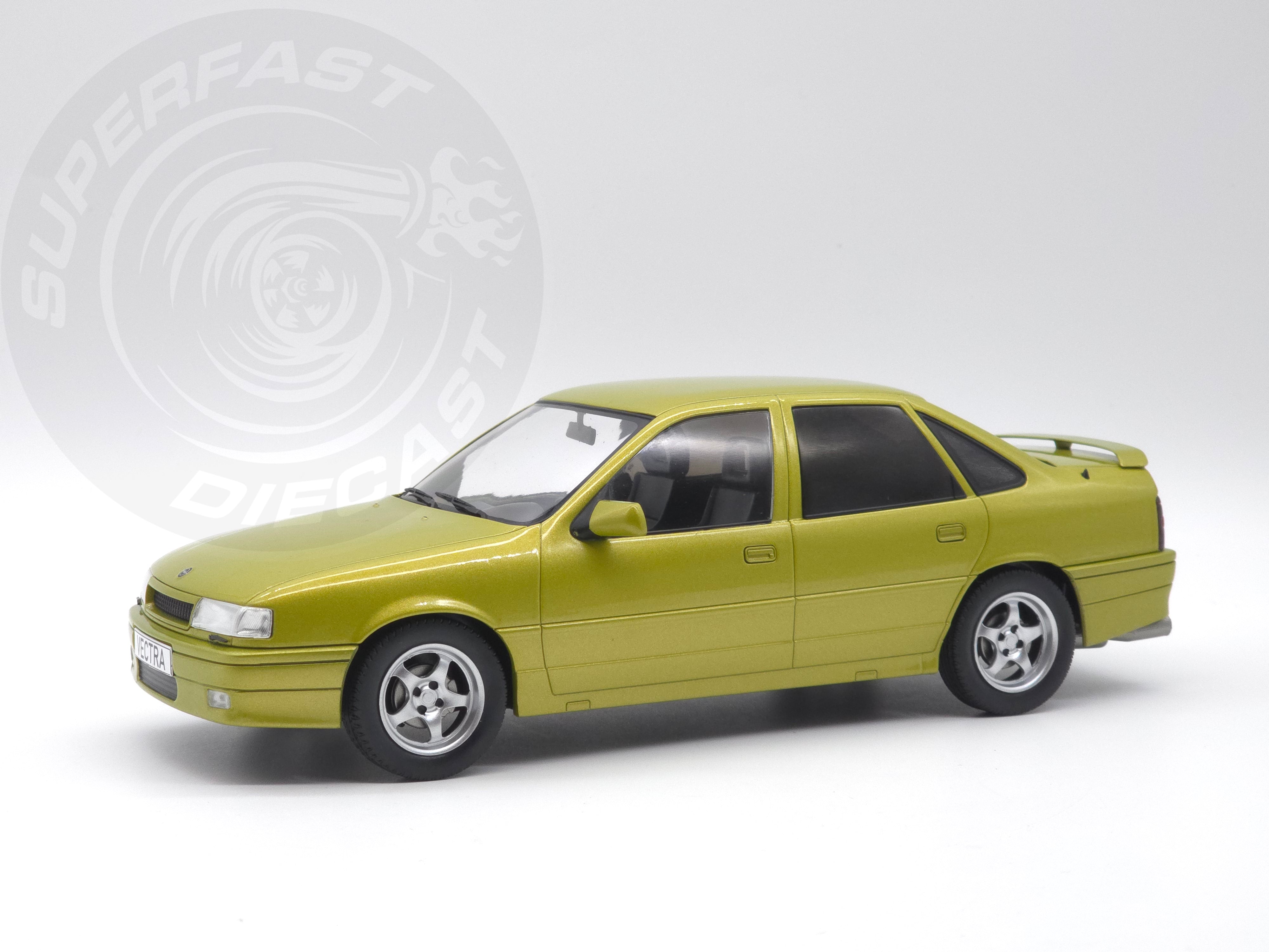 MCG 1:18 Scale Diecast - Opel Vectra A 2000 16v, LHD, Brocade Yellow -