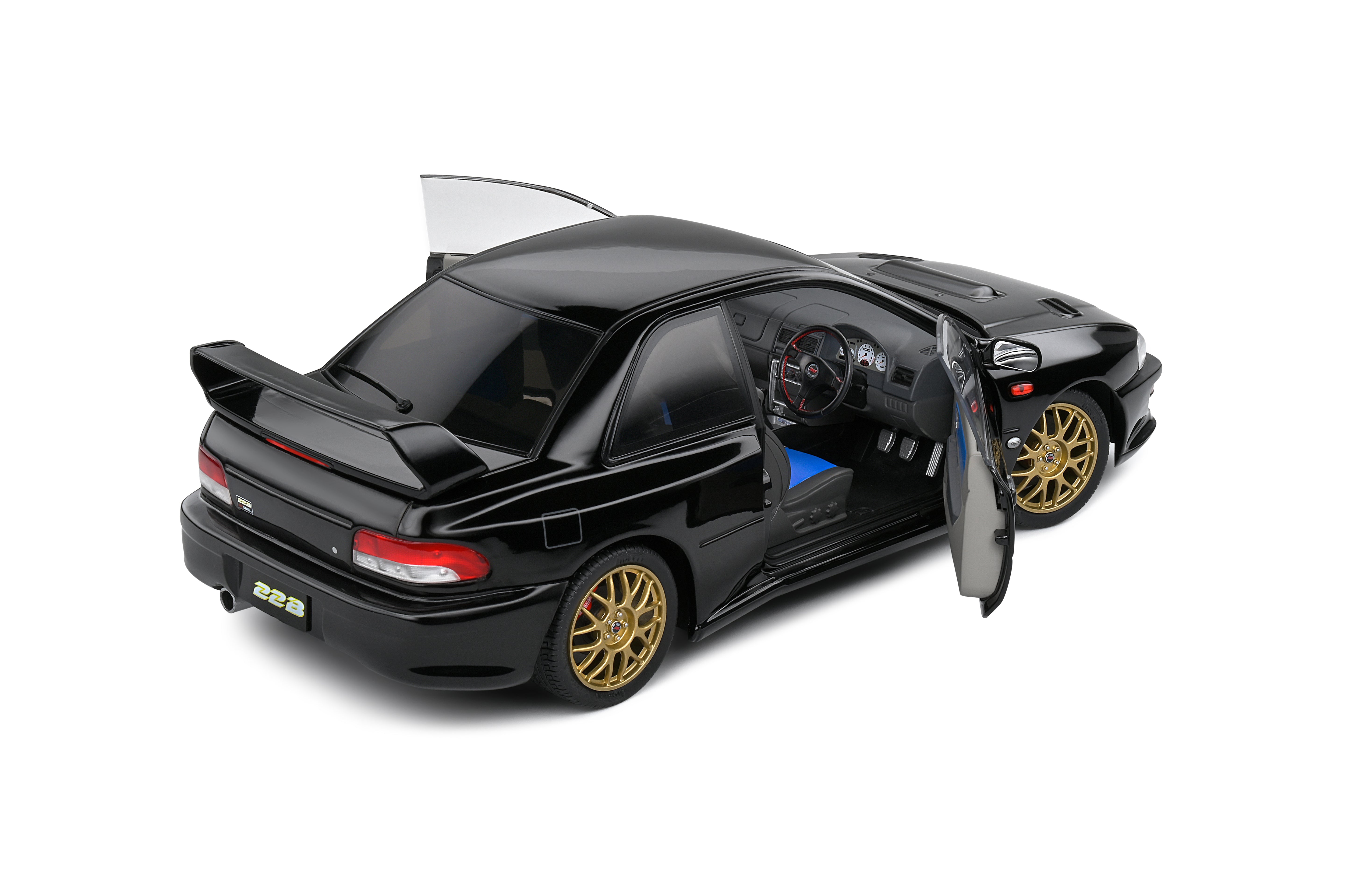 Solido 1:18 Diecast - 1998 Subaru Impreza 22B, Black - S1807406