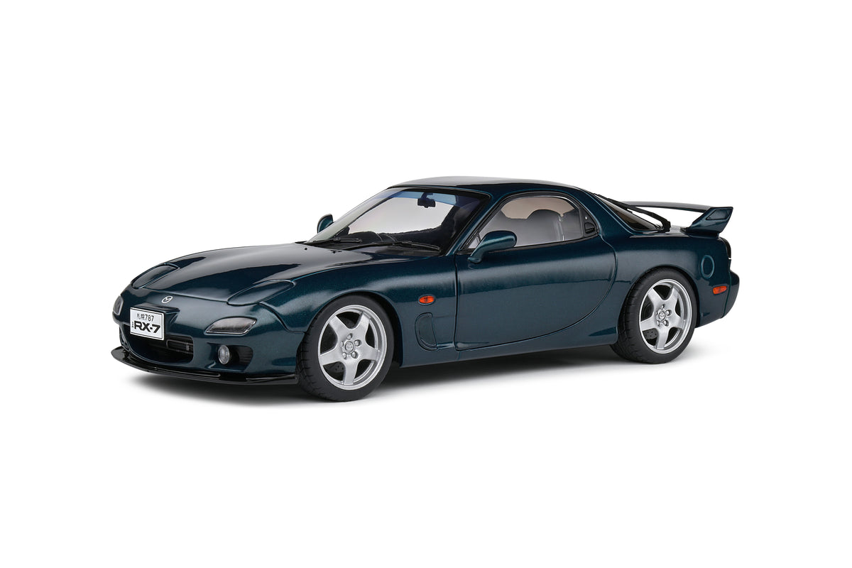 Scale Model Rx7 SOLIDO 1:18 Scale Diecast Model Car - 1994 Mazda RX7 FD RS, Blue Mica
