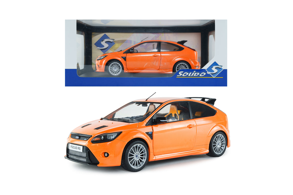 SOLIDO 1:18 Scale - 2009 Ford Focus RS Mk2 - Electric Orange - S1813103