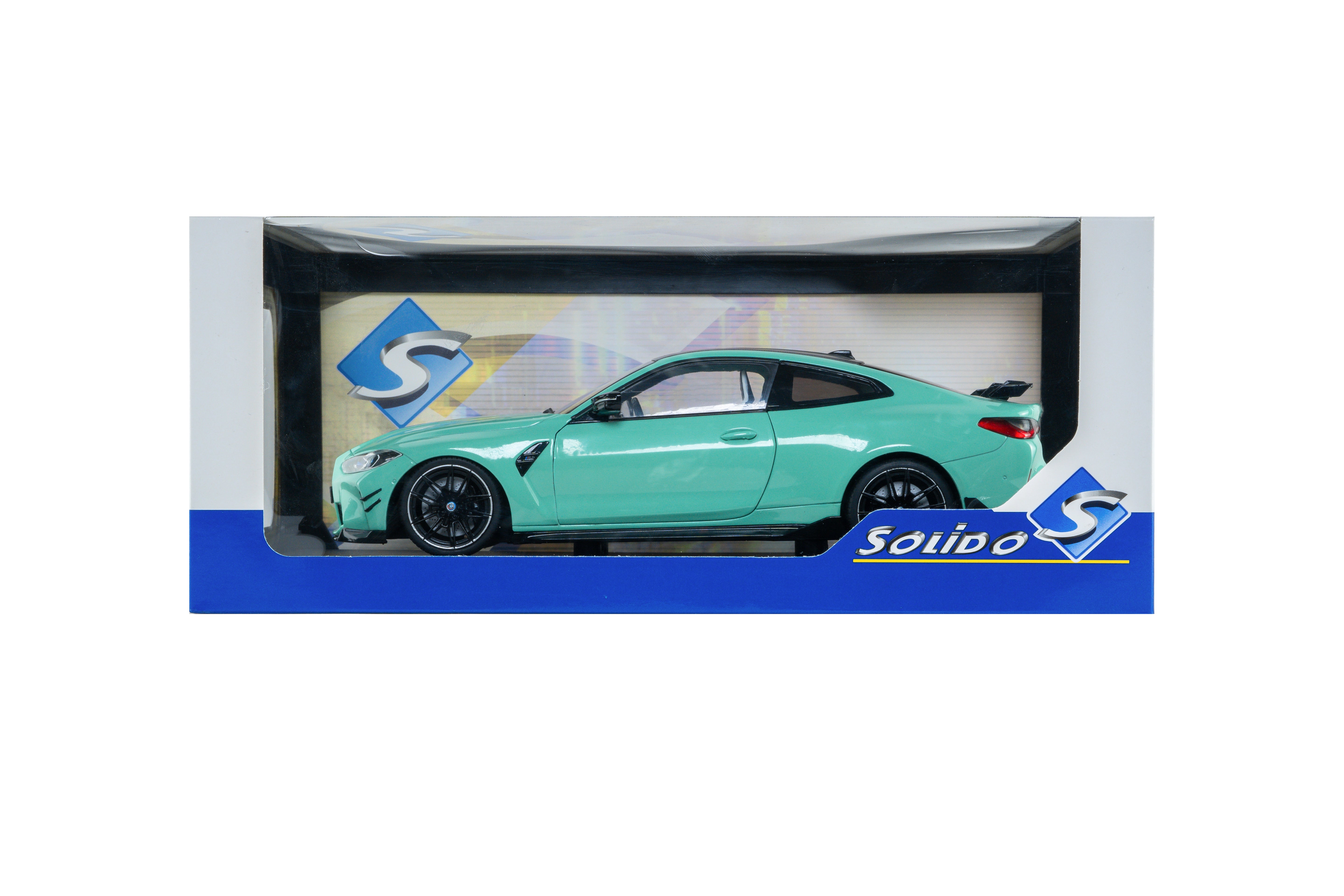 SOLIDO 1:18 Scale - 2024 BMW M4 Competition w/Performance Parts, Mint Green - S1814501