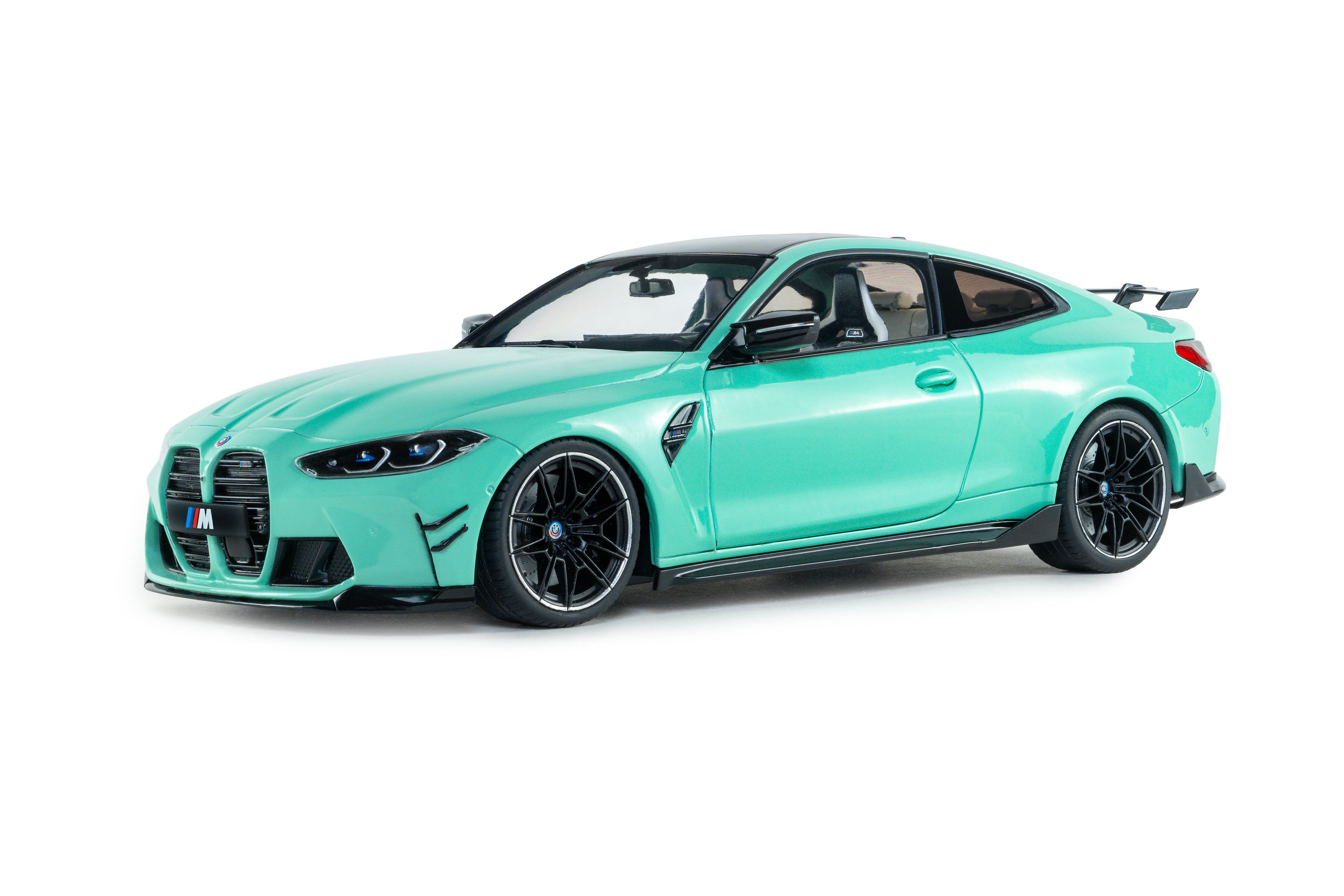 SOLIDO 1:18 Scale - 2024 BMW M4 Competition w/Performance Parts, Mint Green - S1814501