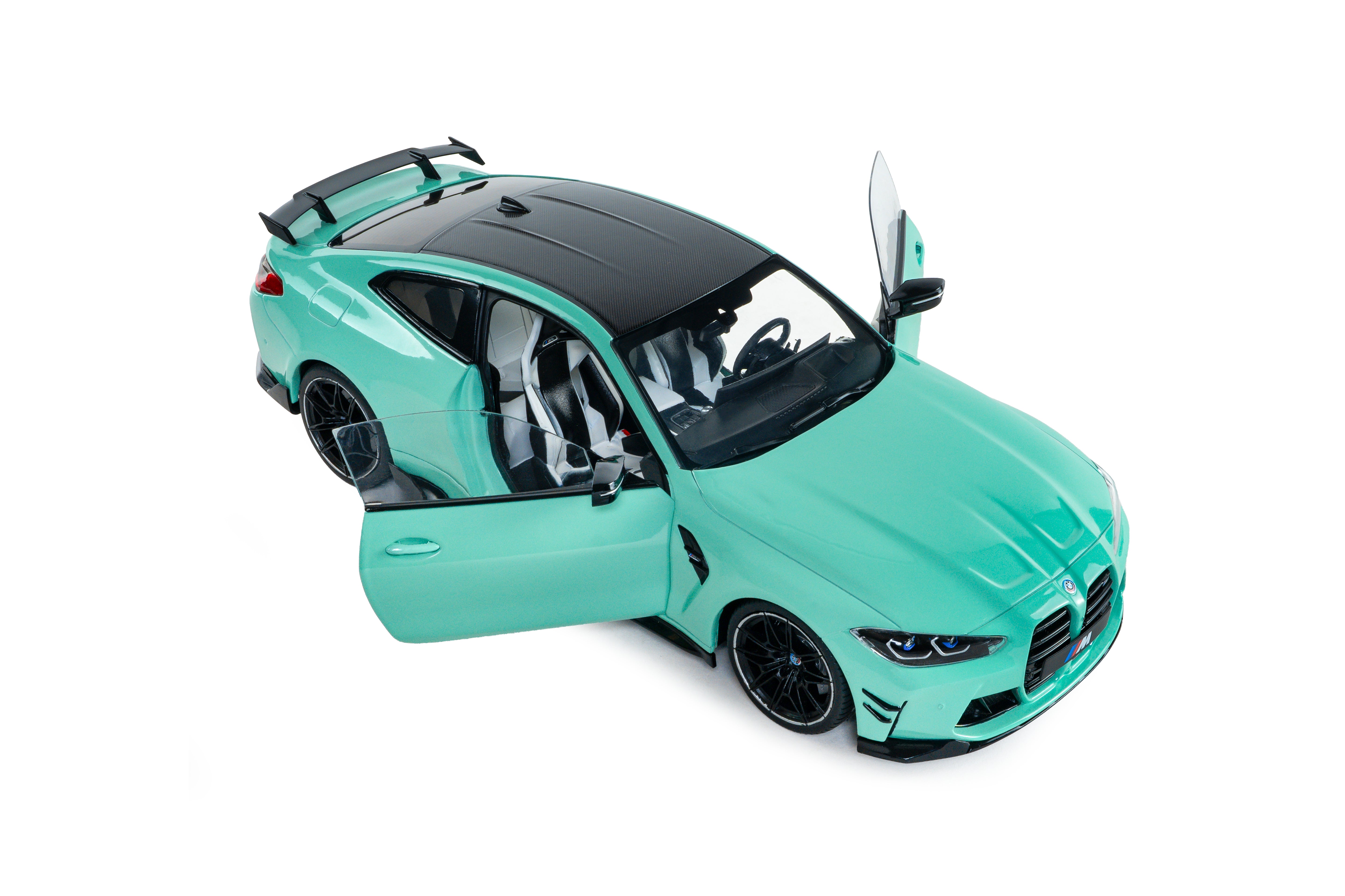 SOLIDO 1:18 Scale - 2024 BMW M4 Competition w/Performance Parts, Mint Green - S1814501