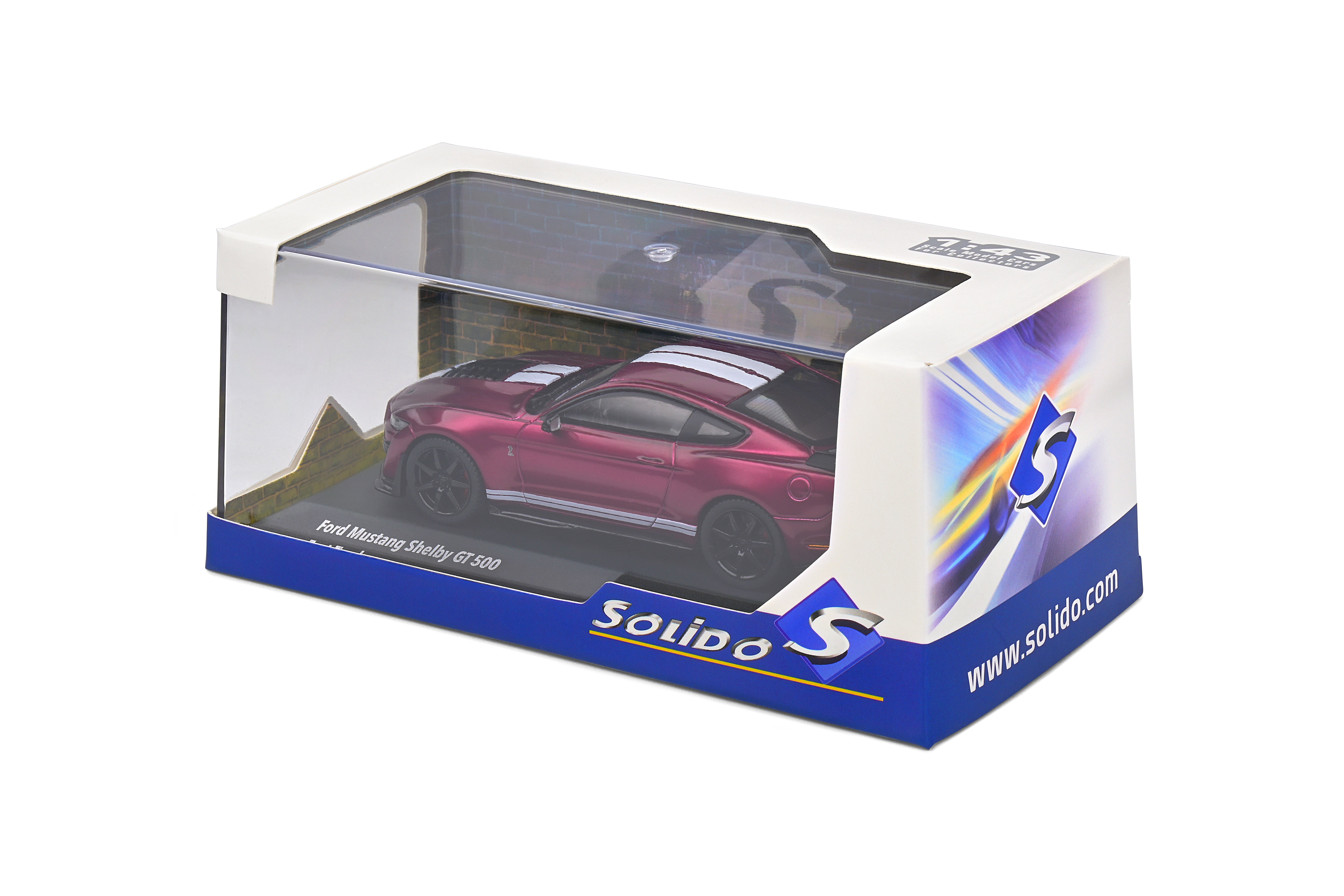 Solido 1:43 Scale, 2020 Ford Mustang Shelby GT500, Purple - S4311510