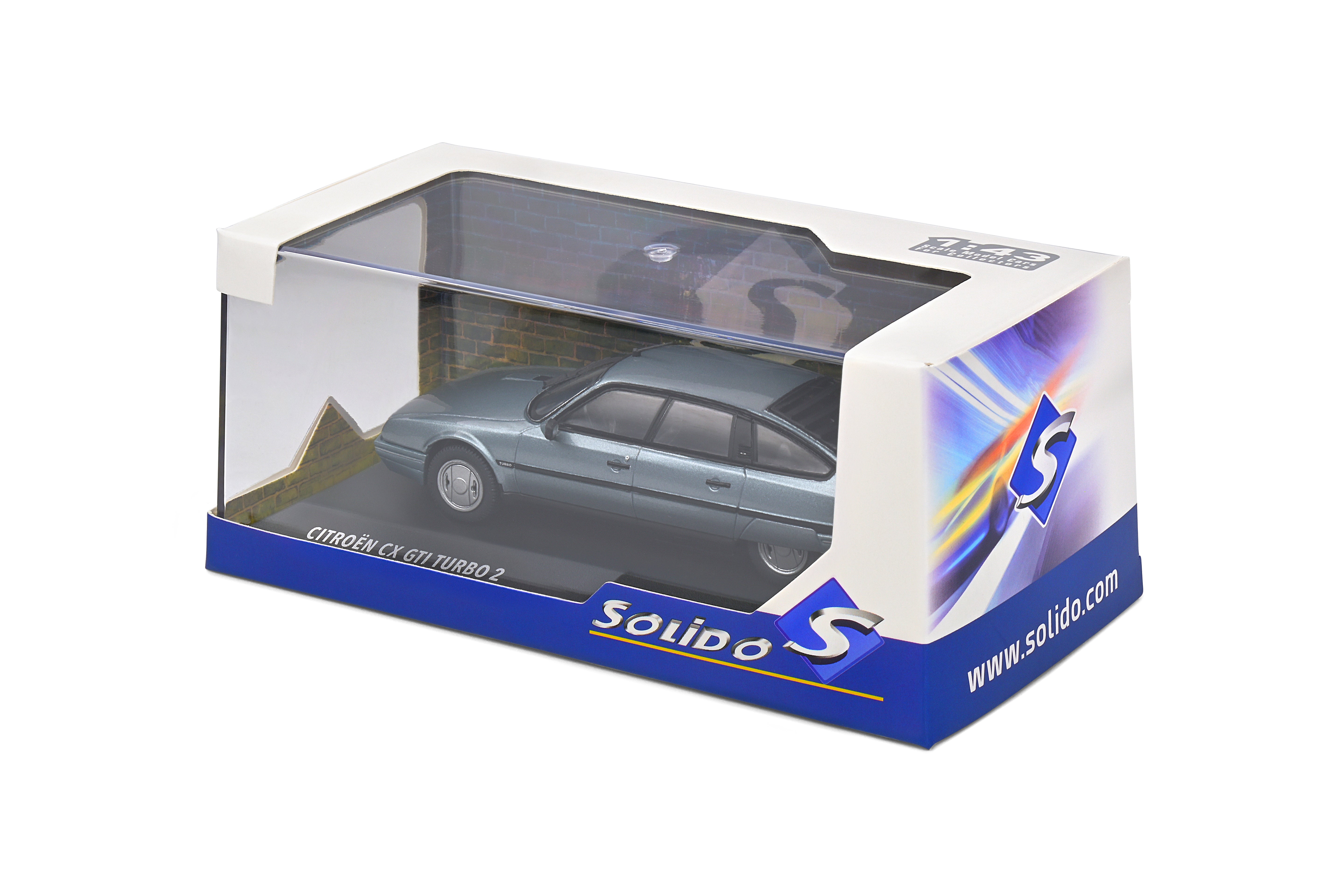 Solido 1:43 Scale, 1988 Citroen CX GTi Turbo II, Blue - 4311704