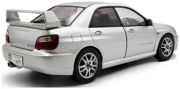 Solido 1:18 Diecast - 2003 Subaru Impreza WRX STi Premium, Silver Effect - S1812303