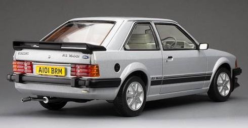 SUNSTAR 1:18 Scale - 1981 Ford Escort Mk3 RS1600i, Strato Silver - RHD UK EXCLUSIVE - 360 Pieces