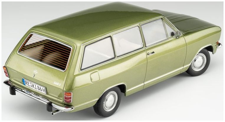 Touring Modelcars 1:18 Scale Diecast - 1972 Opel Kadett B Caravan, Lemon Green Metallic - 18048100