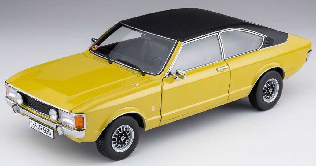 Touring Modelcars 1:18 Scale Diecast - 1975 Ford Granada Coupe Series 2, Daytona Yellow - 18080005