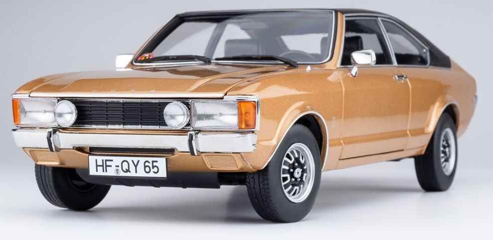 Touring Modelcars 1:18 Scale Diecast - 1975 Ford Granada Coupe Series 2, Gold - 1808001