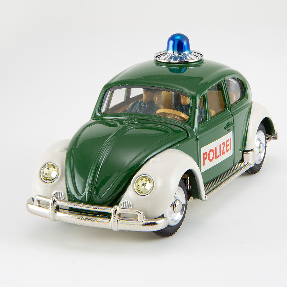 Corgi Model Club 1:44 - Volkswagen Beetle European Police Car, Geen/White - 492