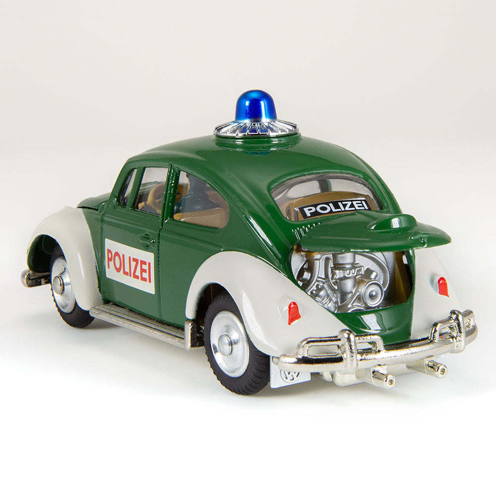 Corgi Model Club 1:44 - Volkswagen Beetle European Police Car, Geen/White - 492