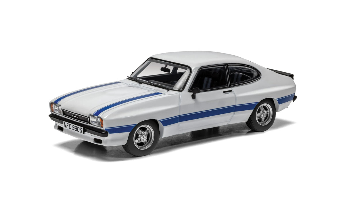 CORGI VANGUARDS 1:43 - 1977 Ford Capri Mk2 3.0S “Spezial” X-Pack - Diamond White - VA15412
