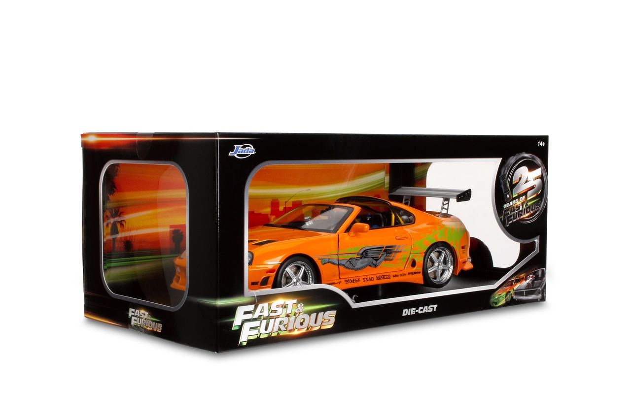 Jada Diecast - 1:18 Brian's Toyota Supra Turbo "Fast & Furious" Orange - 37770
