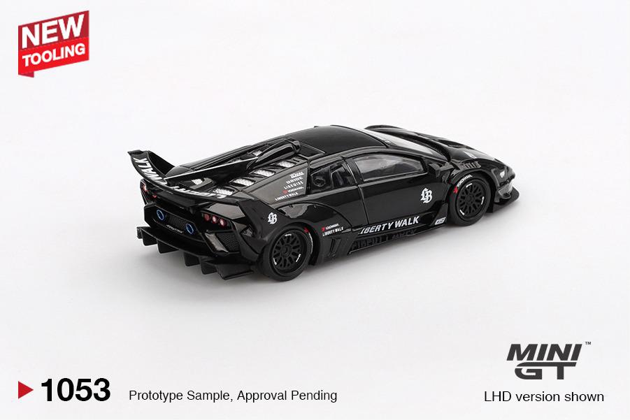 Mini GT 1:64 Diecast - Lamborghini LB-Silhouette WORKS MURCIELAGO GT Evo, Black - MGT01053-L