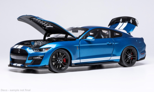 IXO 1:18 Diecast - 2022 Ford Mustang Shelby GT 500, Blue - IXO18RDC244-FO