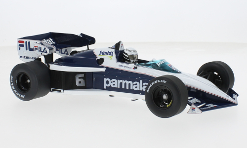 MCG 1:18 Scale Diecast Model Car - Brabham BT52, Formula 1, GP South Africa, 1983, Parmalat, #6 - MCG18619F