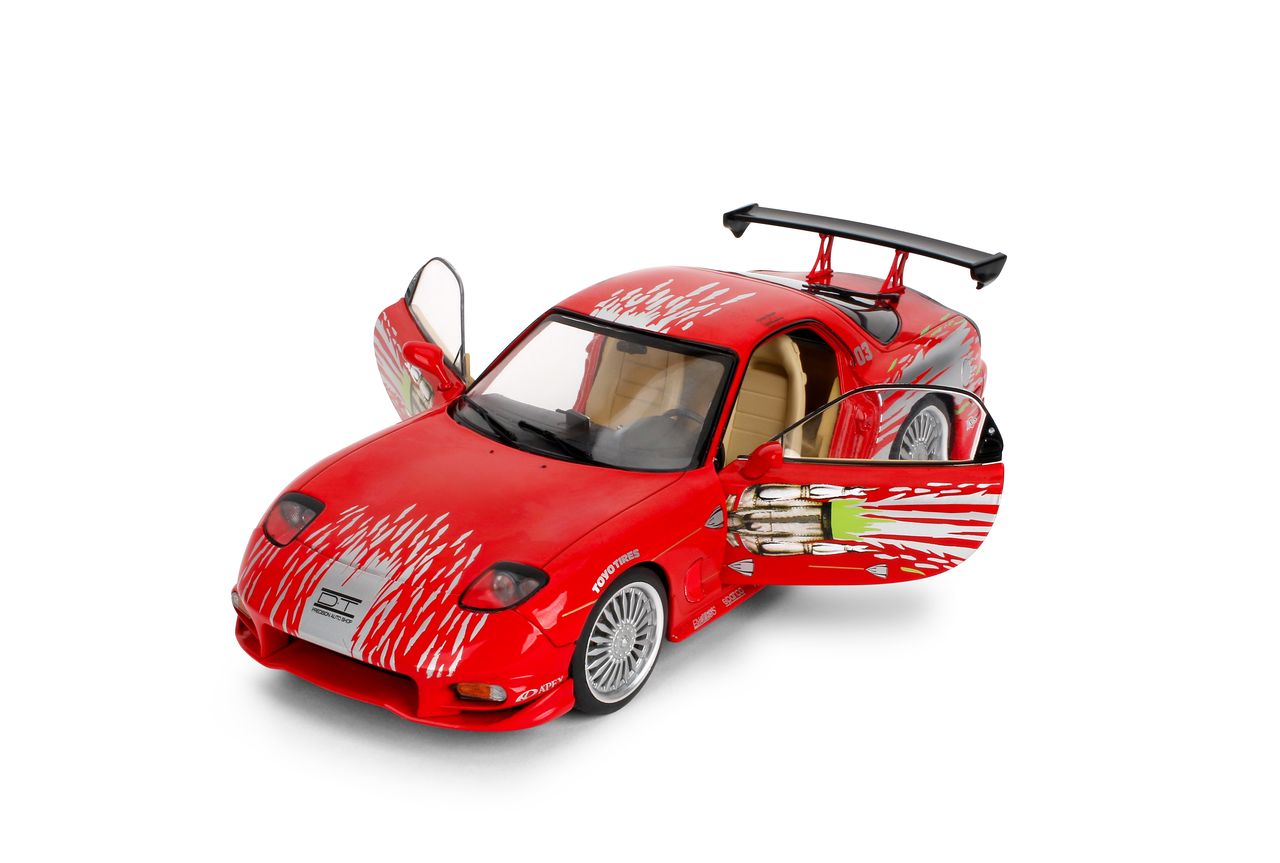 Jada Diecast - 1:18 Dom's Mazda RX7 FD3RS "Fast and Furious" Red - 38137