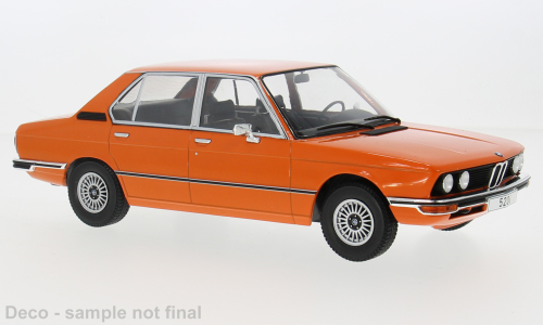 MCG 1:18 Scale Diecast Model Car - 1973 BMW 5 Series (E12), Orange - MCG18540