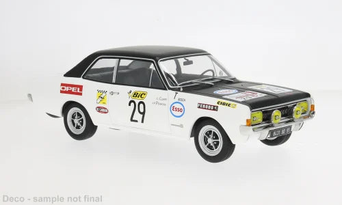 MCG 1:18 Scale Diecast - Opel Commodore Tour de France Automobile, 1971, #29, J.L.Clarr/J.P.Peyroux, White/Black - MCG18562