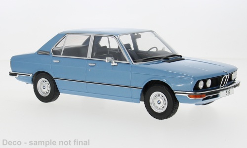 MCG 1:18 Scale Diecast Model Car - 1973 BMW 5 Series (E12), Blue - MCG18541