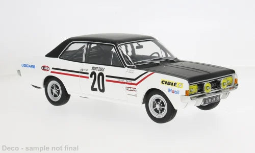 MCG 1:18 Scale Diecast - Opel Commodore Rally WM, Rally Monte Carlo, 1971, #20, H.Greder/P.Pagani, White/Black - MCG18561