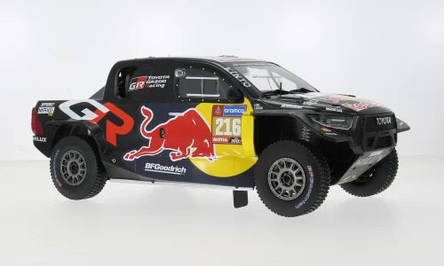 IXO 1:18 Diecast - Toyota GR DKR Hilux Evo T1U, Rally Dakar, 2024, #216, Black - IXO18RMC238B.22