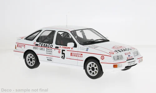 MCG 1:18 Scale Diecast - Ford Sierra XR 4x4, Rally WM, Rally Monte Carlo, 1987, Texaco, #5, S.Blomqvist/B.Berglund - MCG18481R