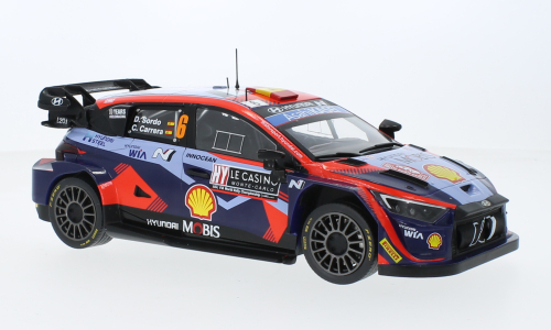 IXO 1:18 Diecast Model Car - Hyundai i20 N Rally1, Rallye WM, Rallye Monte Carlo, 2023, #6, D.Sordo/C.Carrera - IXO18RMC153B.22