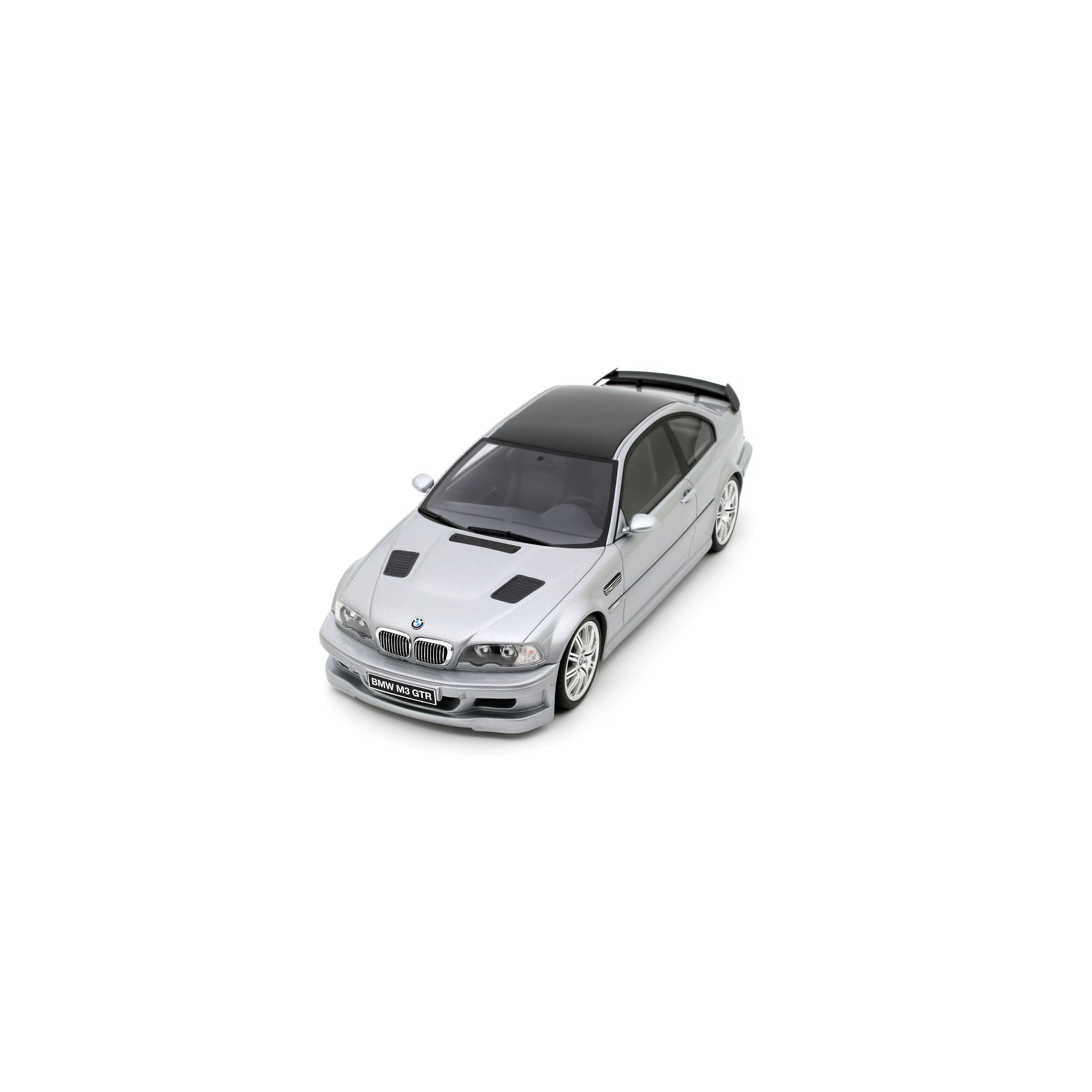 OTTO 1:18 Scale Resin - 2001 BMW E46 M3 GTR Street - Titan Silver Metallic 354 - OT1128