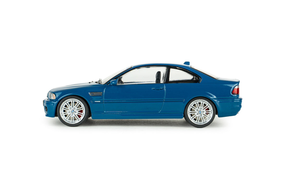 SOLIDO 1:43 Scale - 2000 BMW 3 Series M3 (E46) Coupe, Laguna Seca Blue - S4318601