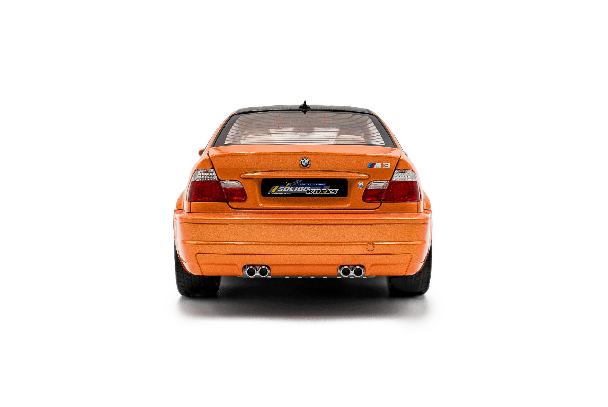 SOLIDO 1:18 Scale - 2000 BMW E46 M3 COUPE SOLIDO WORKS, ORANGE - S1806509