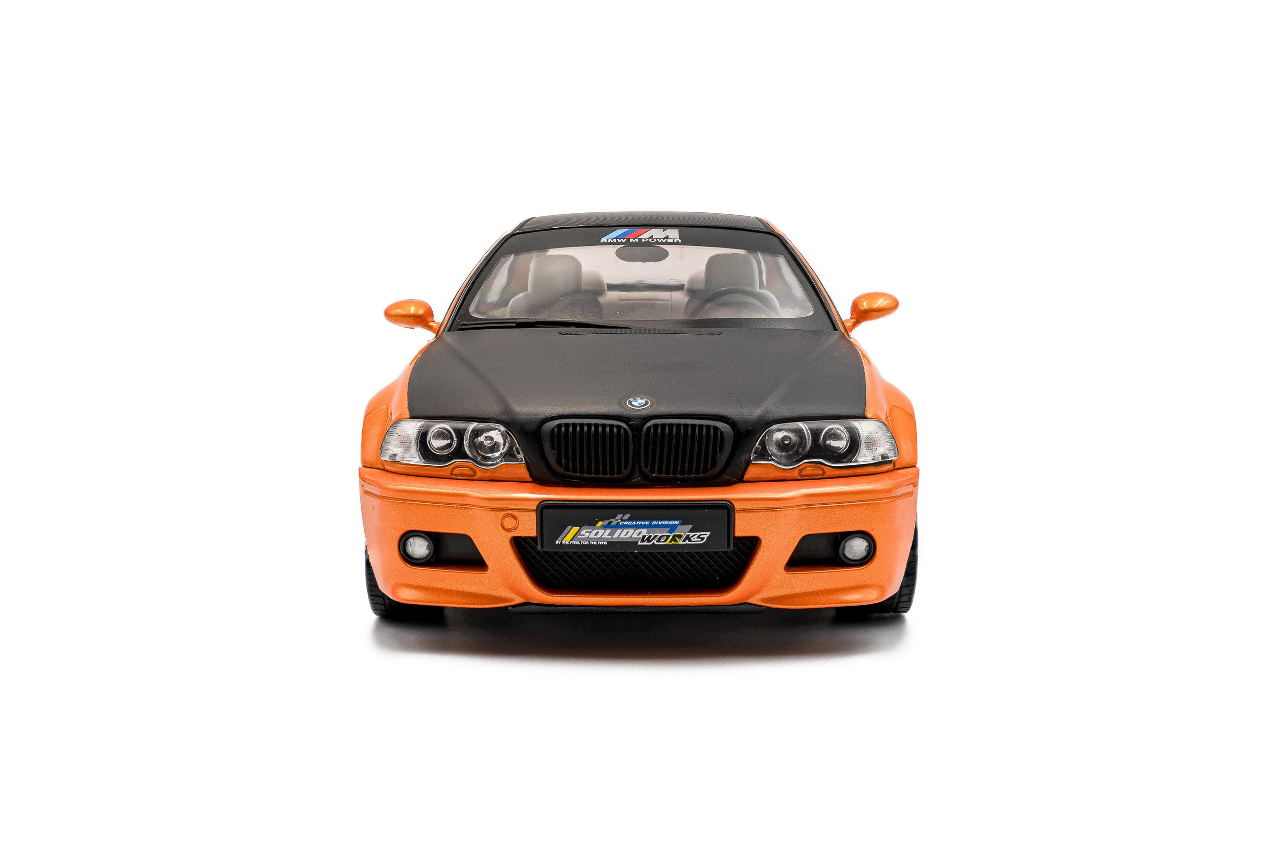 SOLIDO 1:18 Scale - 2000 BMW E46 M3 COUPE SOLIDO WORKS, ORANGE - S1806509