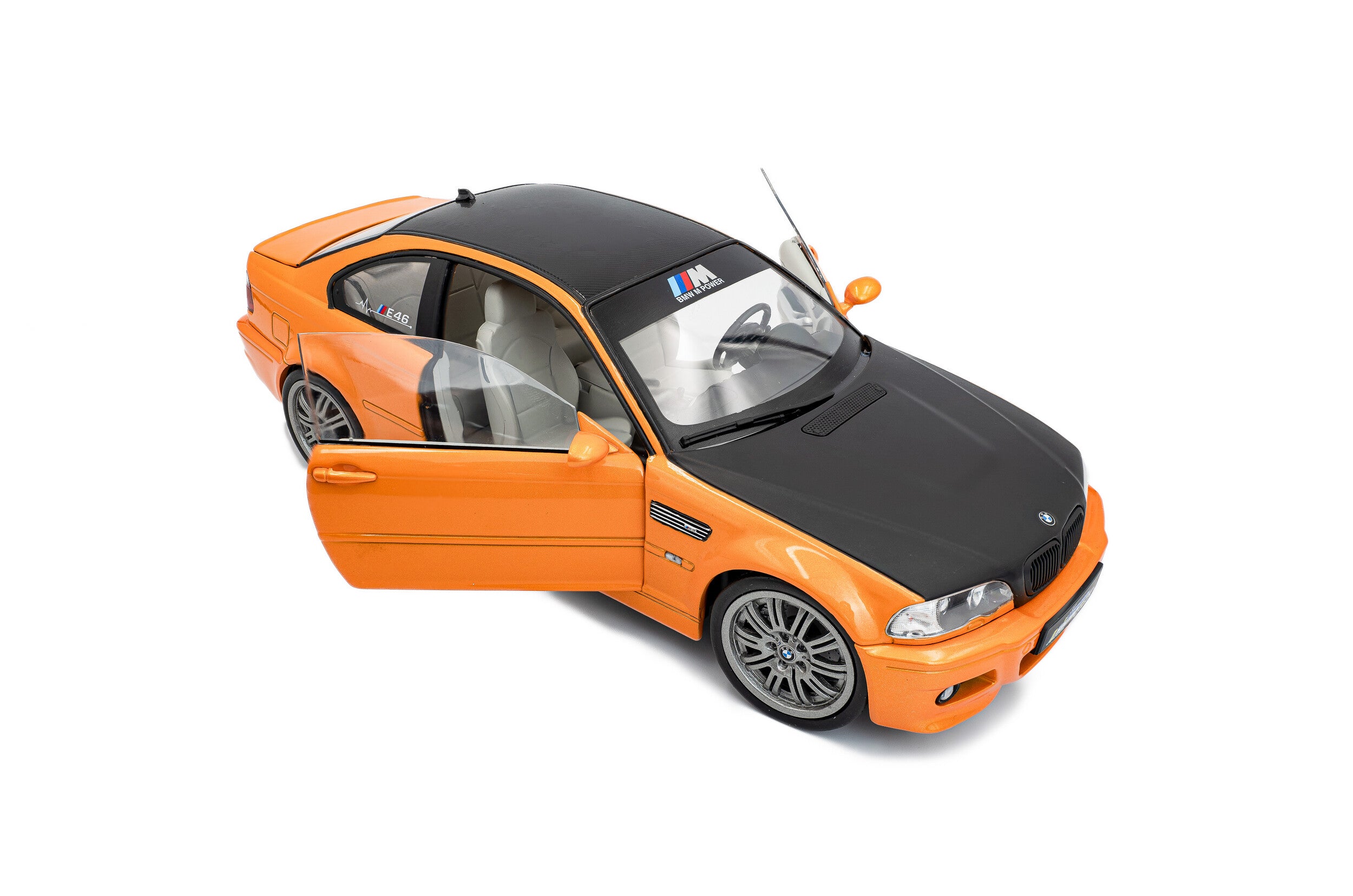 SOLIDO 1:18 Scale - 2000 BMW E46 M3 COUPE SOLIDO WORKS, ORANGE - S1806509
