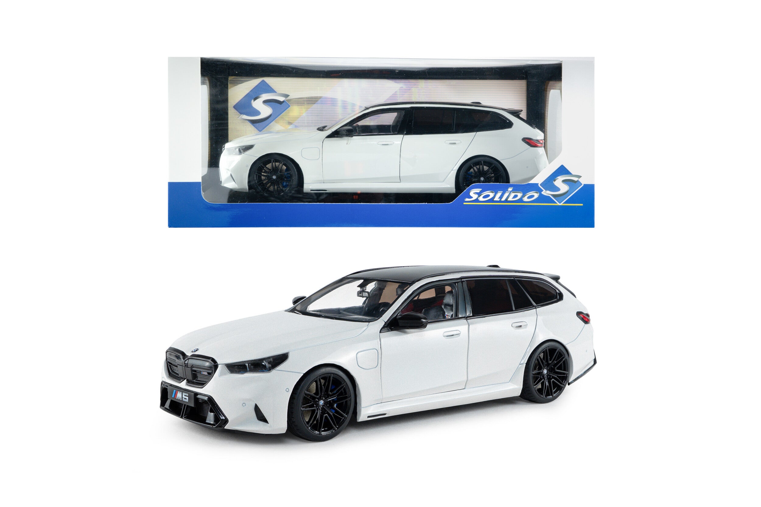 SOLIDO 1:18 Scale - 2025 BMW M5 Touring, Solid White - S1814802