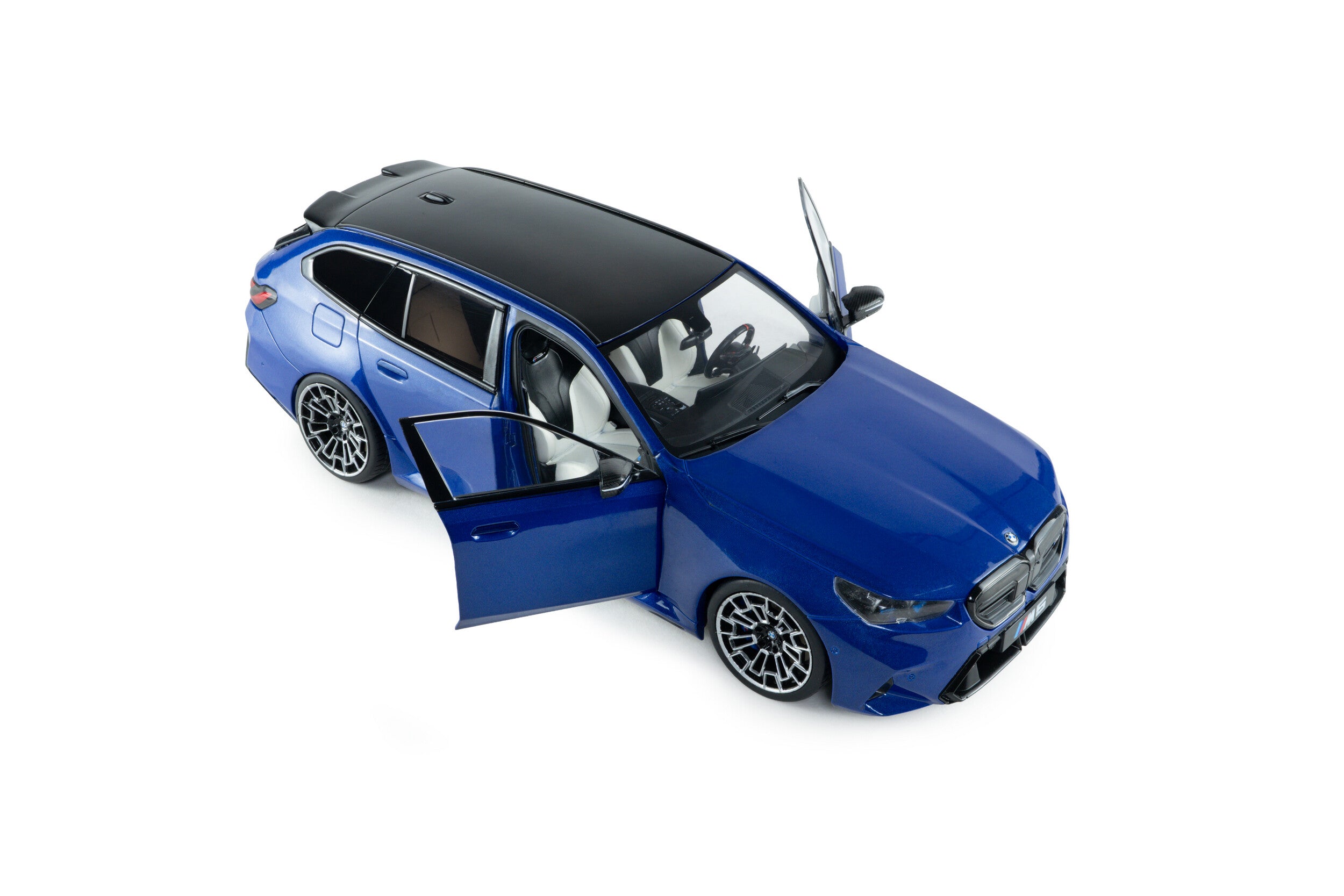SOLIDO 1:18 Scale - 2025 BMW M5 Touring, Marina Bay Blue Metallic - S1