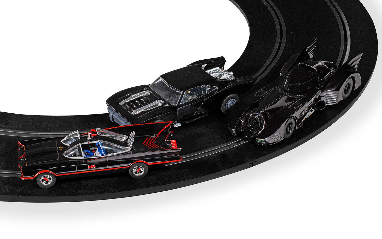 Scalextric 1:32 Scale - Batmobile Ultimate Collection - Chromed Triple Car Pack - C4575A