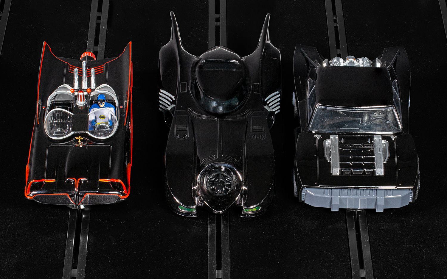 Scalextric 1:32 Scale - Batmobile Ultimate Collection - Chromed Triple Car Pack - C4575A